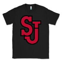 Black st. john's red Classic Tee - linhVisuals