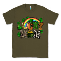 Army Green lucky mom St. Patricks Day Classic Tee - FaDigitalArtStudio