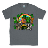 Charcoal Heather lucky mom St. Patricks Day Classic Tee - FaDigitalArtStudio