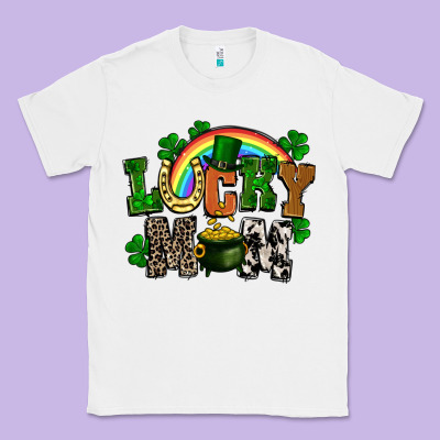 Lucky Mom St. Patricks Day Classic Tee Designed By Fadigitalartstudio