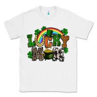 White lucky mom St. Patricks Day Classic Tee - FaDigitalArtStudio