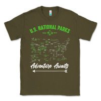 Army Green national parks adventure lover camping hiking camper fan t shirt Classic Tee - linhVisuals