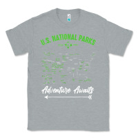 Heather Grey national parks adventure lover camping hiking camper fan t shirt Classic Tee - linhVisuals