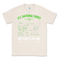 Natural national parks adventure lover camping hiking camper fan t shirt Classic Tee - linhVisuals