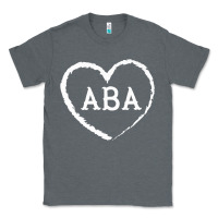 Charcoal Heather aba therapy gift for behavior analyst  womens aba premium t shirt Classic Tee - linhVisuals