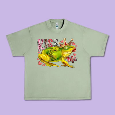 Kiss Me Frog Urban Heavy Tee Designed By Racoondesign