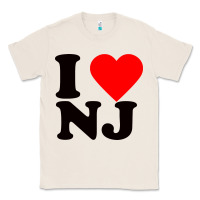 Natural i love nj Classic Tee - linhVisuals