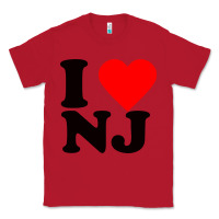 Red i love nj Classic Tee - linhVisuals