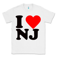 White i love nj Classic Tee - linhVisuals