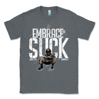 Charcoal Heather EMBRACE THE SUCK VINTAGE Classic Tee - linhVisuals