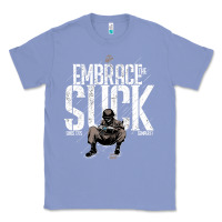 Colony Blue EMBRACE THE SUCK VINTAGE Classic Tee - linhVisuals