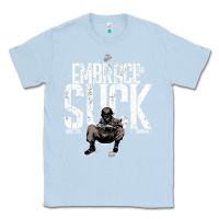 Dusty Blue EMBRACE THE SUCK VINTAGE Classic Tee - linhVisuals