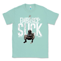 Seafoam EMBRACE THE SUCK VINTAGE Classic Tee - linhVisuals