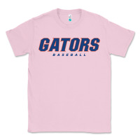 Bubblegum Pink GATORS BASEBALL Classic Tee - linhVisuals