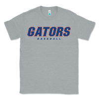 Heather Grey GATORS BASEBALL Classic Tee - linhVisuals