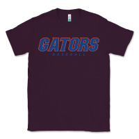 Plum GATORS BASEBALL Classic Tee - linhVisuals