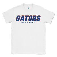 White GATORS BASEBALL Classic Tee - linhVisuals