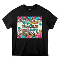 Black best teacher ever tumbler Heavy Core Tee - BundleAndBundleShop