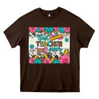 Chocolate Brown best teacher ever tumbler Heavy Core Tee - BundleAndBundleShop