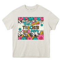 Cream best teacher ever tumbler Heavy Core Tee - BundleAndBundleShop