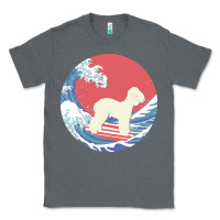 Charcoal Heather bedlington terrier t  shirt bedlington terrier gifts   ocean waves sur Classic Tee - linhVisuals
