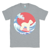 Heather Grey bedlington terrier t  shirt bedlington terrier gifts   ocean waves sur Classic Tee - linhVisuals