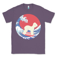 Lavender bedlington terrier t  shirt bedlington terrier gifts   ocean waves sur Classic Tee - linhVisuals