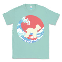 Seafoam bedlington terrier t  shirt bedlington terrier gifts   ocean waves sur Classic Tee - linhVisuals