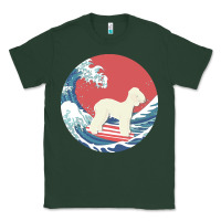 Sports Green bedlington terrier t  shirt bedlington terrier gifts   ocean waves sur Classic Tee - linhVisuals