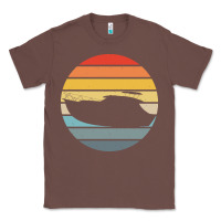 Chestnut boat t  shirt boat trip silhouette on a distressed retro sunset produc Classic Tee - linhVisuals