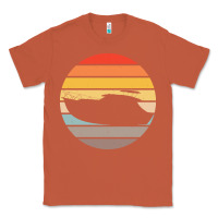 Copper boat t  shirt boat trip silhouette on a distressed retro sunset produc Classic Tee - linhVisuals