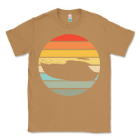Toasted Coconut boat t  shirt boat trip silhouette on a distressed retro sunset produc Classic Tee - linhVisuals