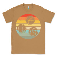 Toasted Coconut bocce ball t  shirt bocce ball silhouette on a distressed retro sunset Classic Tee - linhVisuals