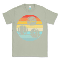 Matcha bocce ball t  shirt bocce ball silhouette on a distressed retro sunset Classic Tee - linhVisuals