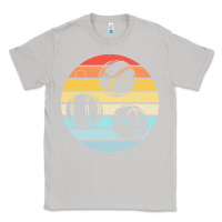 Moon Dust bocce ball t  shirt bocce ball silhouette on a distressed retro sunset Classic Tee - linhVisuals