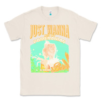 Natural pommeranian t  shirt dog owner, just wanna pet my pommeranian & drink Classic Tee - linhVisuals