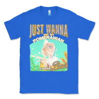 True Royal pommeranian t  shirt dog owner, just wanna pet my pommeranian & drink Classic Tee - linhVisuals