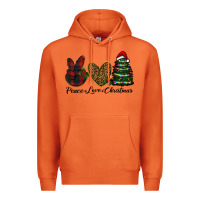 Carrot peace love christmas Premium Hoodie - RanaPortraitStore