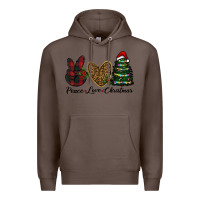 Coffee peace love christmas Premium Hoodie - RanaPortraitStore