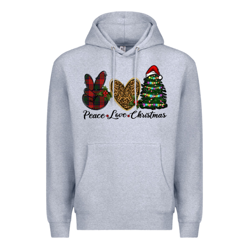 Peace Love Christmas Premium Hoodie by RanaPortraitStore | Teevron