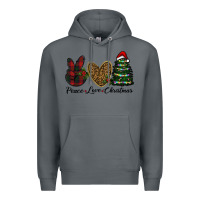 Rock peace love christmas Premium Hoodie - RanaPortraitStore