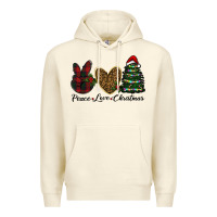 Sandshell peace love christmas Premium Hoodie - RanaPortraitStore
