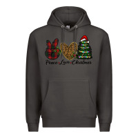 Smoke peace love christmas Premium Hoodie - RanaPortraitStore