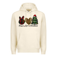 Tofu peace love christmas Premium Hoodie - RanaPortraitStore