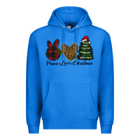 True Royal peace love christmas Premium Hoodie - RanaPortraitStore