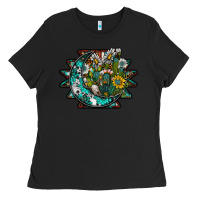 Black aztec moon Ladies Tee - SublimationCraftShop