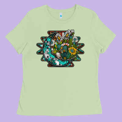Aztec Moon Ladies Tee Designed By Sublimationcraftshop