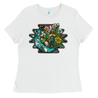 White aztec moon Ladies Tee - SublimationCraftShop