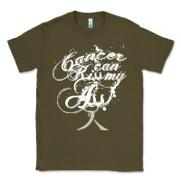 Army Green brain cancer t  shirt cancer can kiss my ass! brain ( gray ribbon) t Classic Tee - linhVisuals