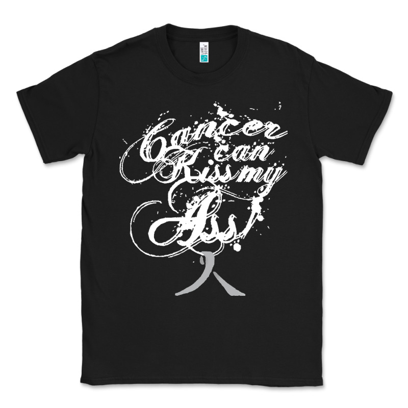 Brain Cancer T  Shirt Cancer Can Kiss My Ass! Brain ( Gray Ribbon) T Classic Tee by linhVisuals | Teevron